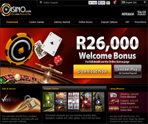Casino.com Screenshot of website